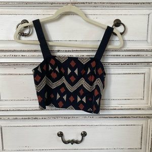 Tribal crop top